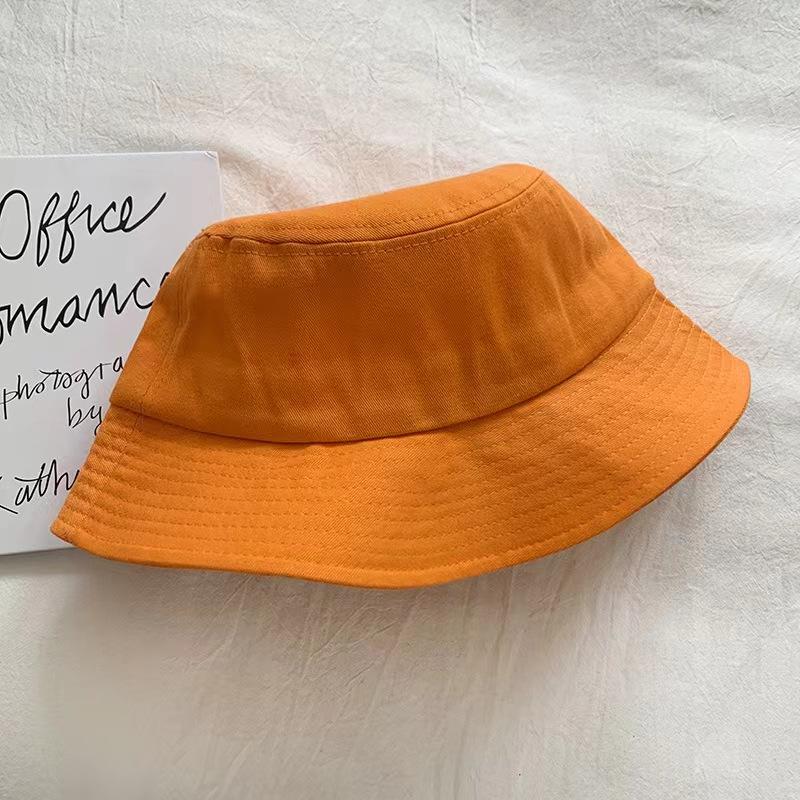 INS рыбацкая шляпа для мужчин и женщин, однотонная шляпа ярких цветов, весенне-летняя шляпа-тазик, универсальная шляпа, модная корейская версия, солнцезащитная шляпа