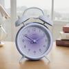 Ins Style Metal Alarm Clock Battery Powered (AA) Cute Decorative Clock for Home Office