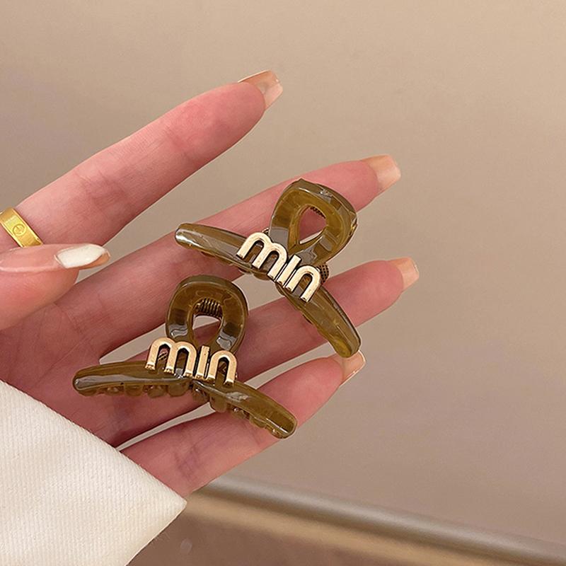 2 шт., маленькие милые заколки для волос с буквами для женщин и девочек, мини-зажимы для волос, заколки-когти, заколки в виде краба, корейские аксессуары для волос