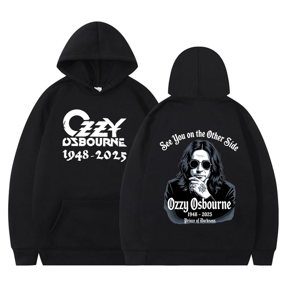 Ozzy Legends Never Die Hoodie The Prince of Darkness Sweatshirt RIP Ozzy Hoodie Black Sabbath Tribute Shirt Music Fan Gift