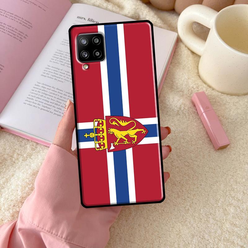 Чехол с флагом Норвегии для Samsung Galaxy A54 A34 A14 A13 A52 A32 A12 A22 A72 A52S A33 A53 A73 A71 A51