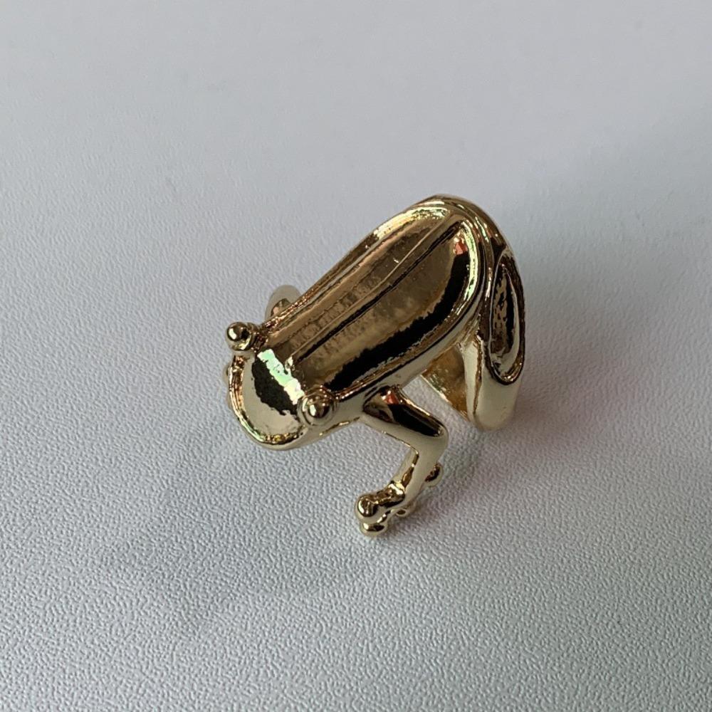 Korean Style Frog Drip Oil Ring Geometric Enamel Ring Creative Painting Ring Gift