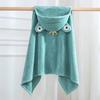 Coral Fleece Children's Bath Towel Hooded Cape, Can Wear Cartoon Bathrobe Soft Absorbent Swimming Bath Towel Gift