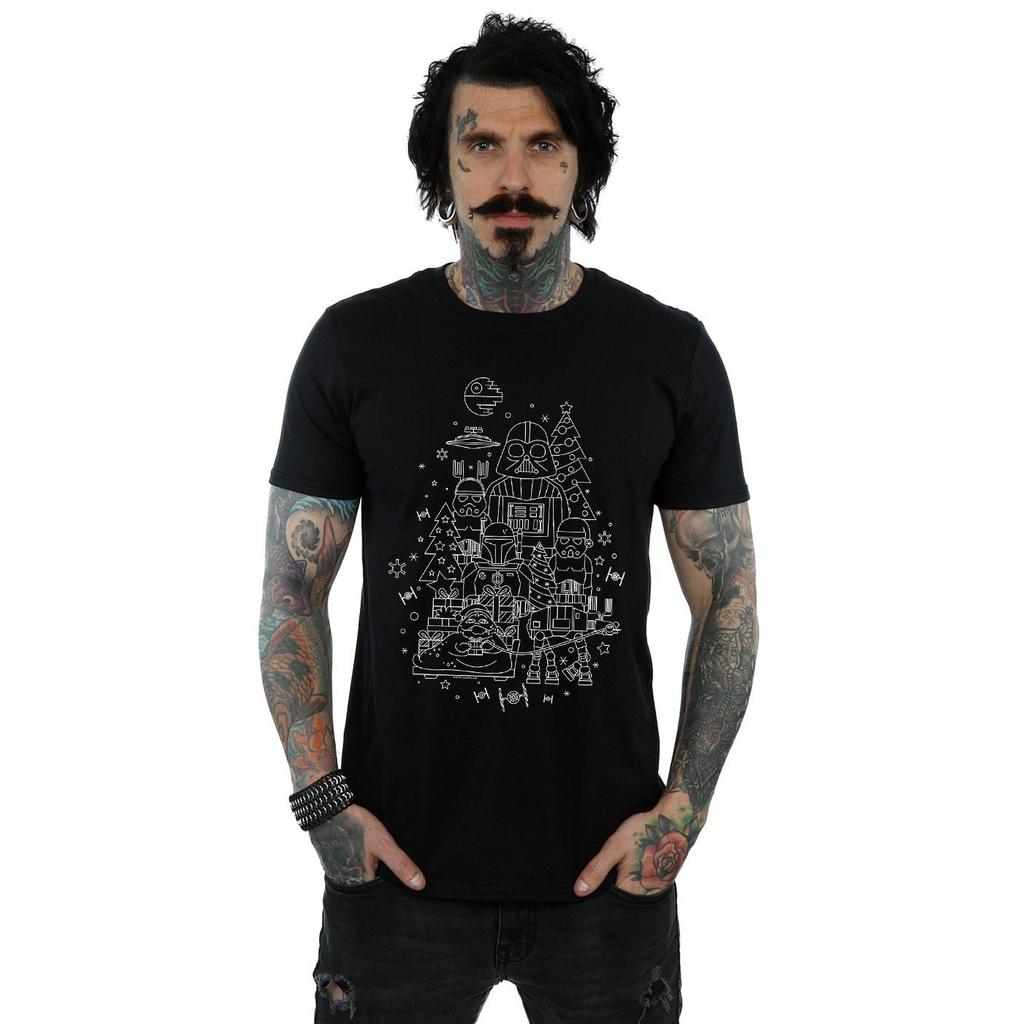 Star Wars Mens Empire Christmas T-Shirt