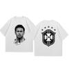 Neymar American Football Star Print Cotton Short-sleeved T-shirt Men Women Clothing Athleisure Print Fashion Oversize Casual Tee