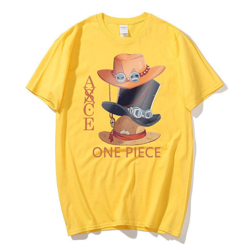 Аниме ONE PIECE Футболка Harajuku Мужская забавная летняя футболка с рисунком Kawaii Manga Мужская футболка большого размера с короткими рукавами Унисекс Уличная одежда Топы