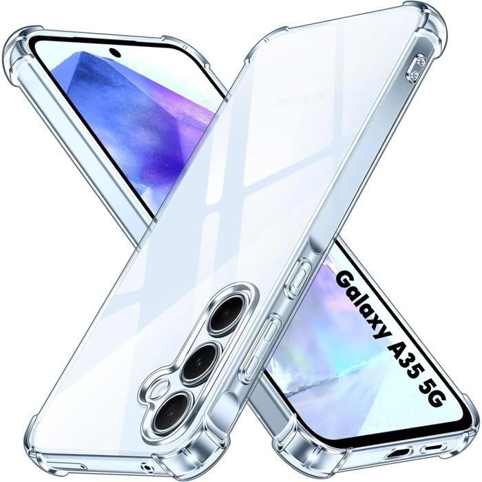 Coque pour Samsung Galaxy A35 5G - Antichoc Protection TPU Souple Transparent Phonillico®