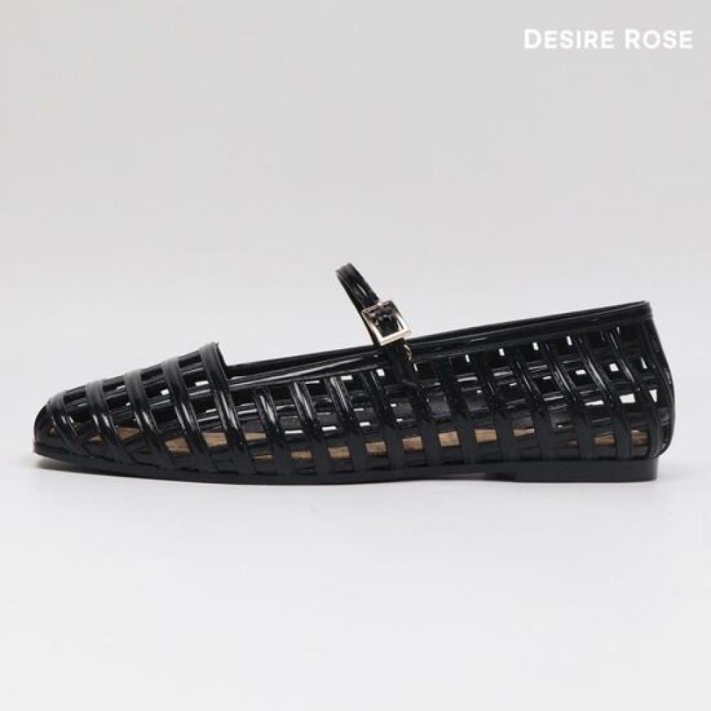 Desire Rose Women Mary Jane Net Flat Shoes 1cm