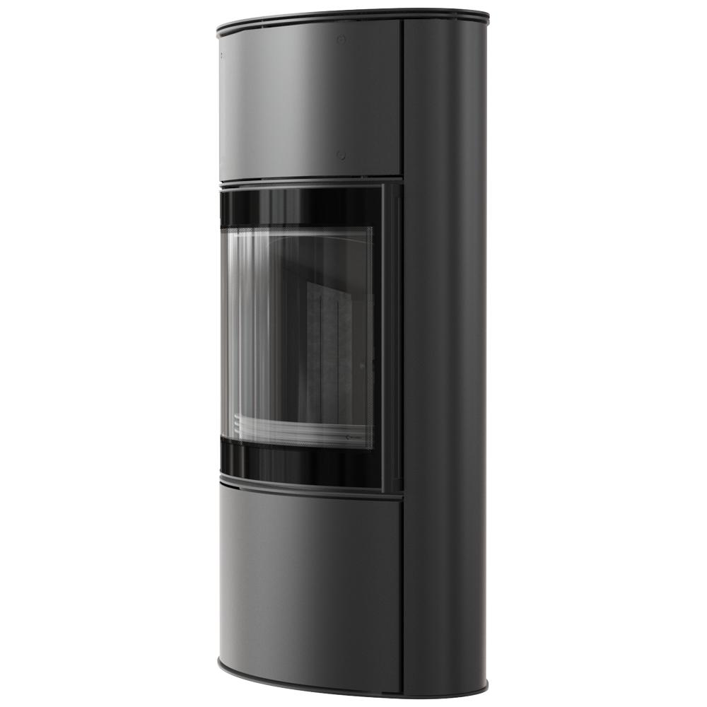 Дровяная стальная печь KRATKI BJORN High 10 кВт Ø 150 черная thermotec