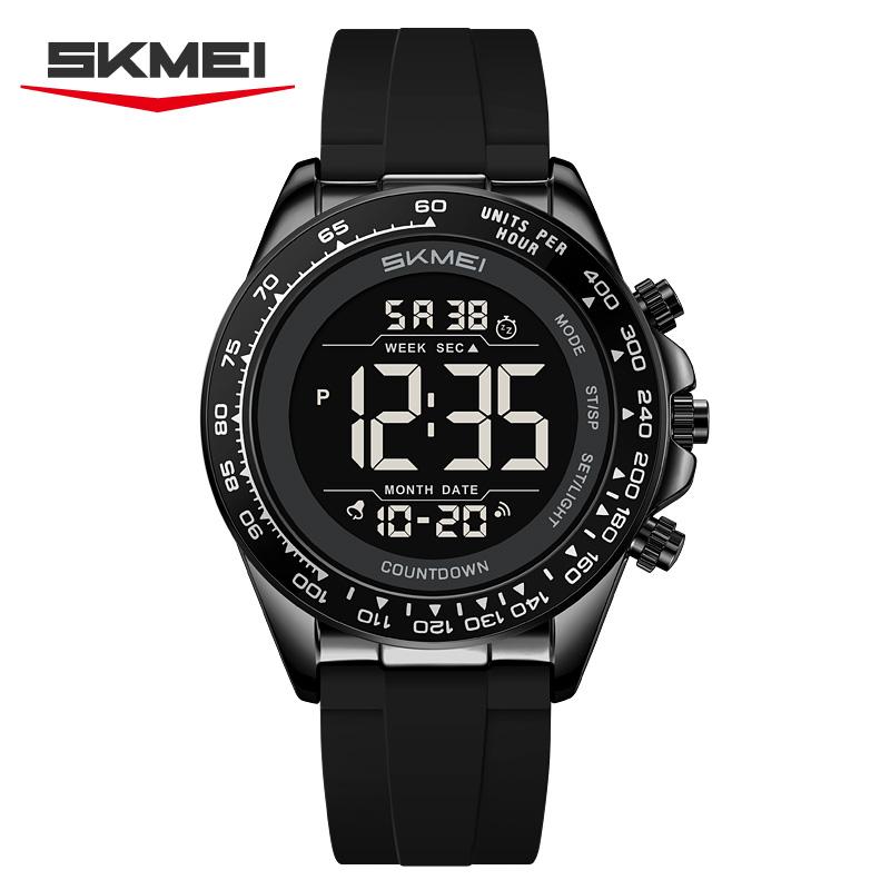 Skmei 2592 Горячая Распродажа Топ-10 Бренд Мужские Цифровые Часы Оригинальный Силиконовый Ремешок Водонепроницаемые Хронограф В Наличии Завод Спортивных Часов
