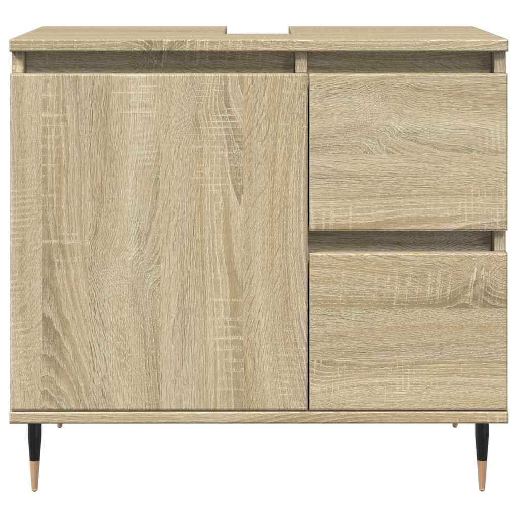 Bathroom Cabinet Sonoma Oak 65 x 33 x 60 cm Particleboard