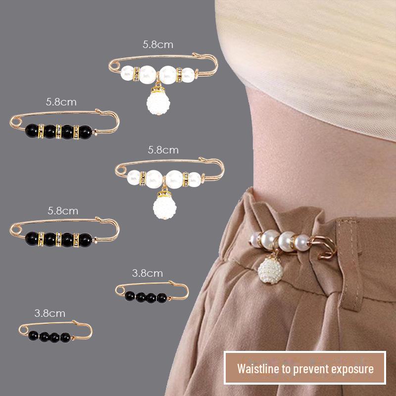Аксессуар для талии: Регулируемая брошь для женских брюк, предотвращающая обнажение