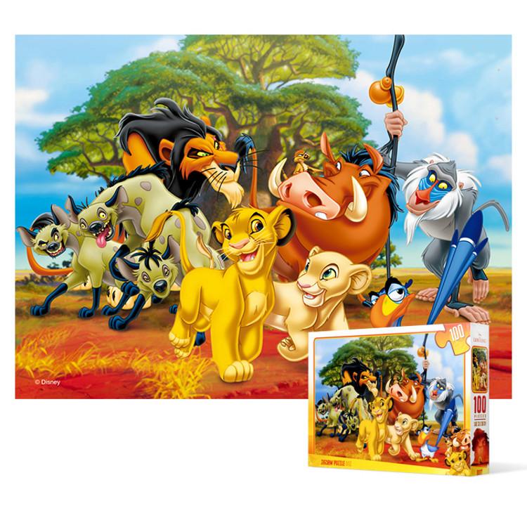 Король Лев (негабаритный) Пазл Disney Animation 100 деталей, популярный корейский пазл