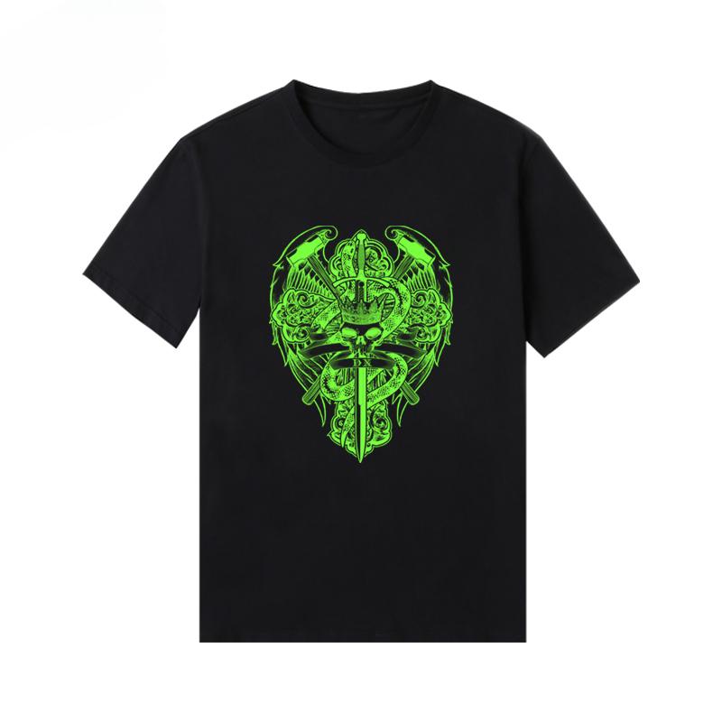 American Fashion Brand Summer New DX Combination Short Sleeve Printed T-shirt Pure Cotton Loose Casual T-shirt