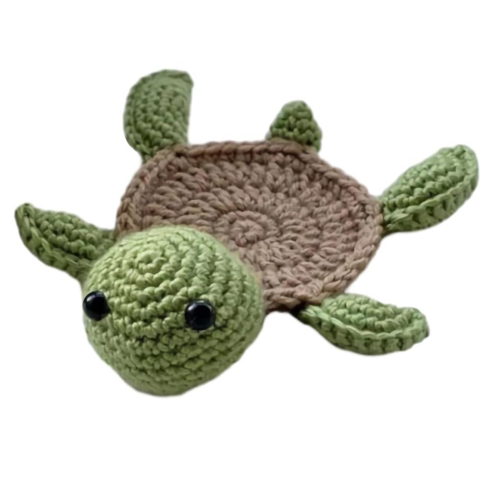 Heat-resistant Duck Crochet Coasters Table Protection Handmade Animal Cup Mat Reusable Absorbent Woven Water Cup Pad Tabletop