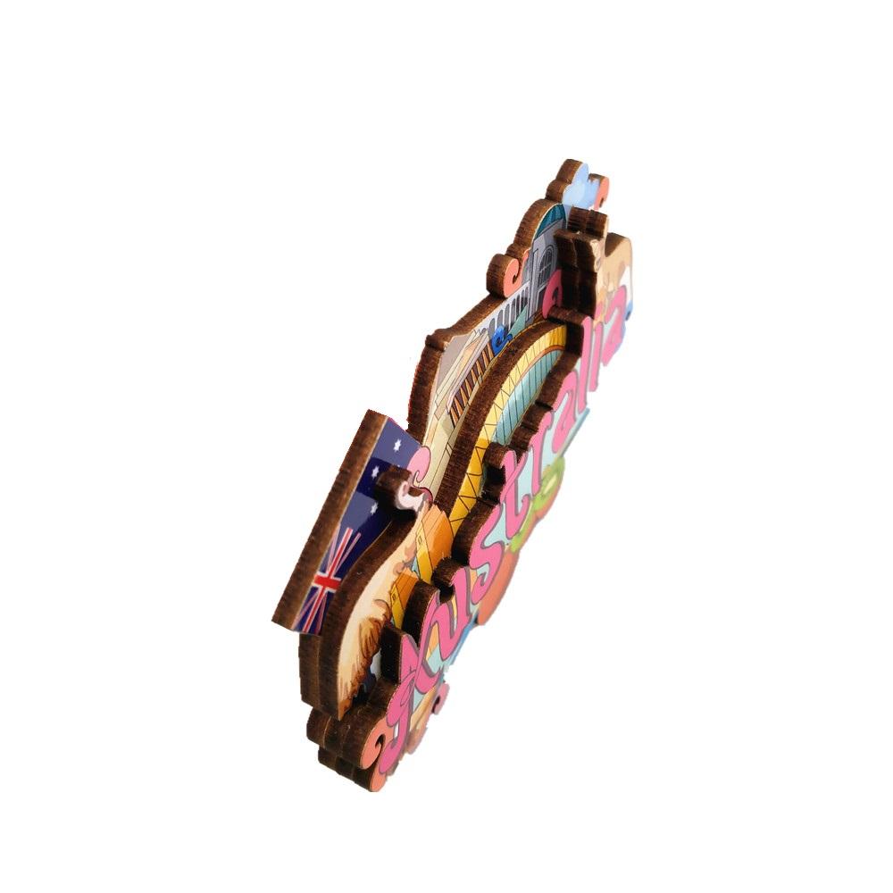 Винтажные деревянные магниты на холодильник, деревенские магниты на холодильник, сувениры, Австралия, Америка, Лас-Вегас, Таиланд, креативные изделия ручной работы