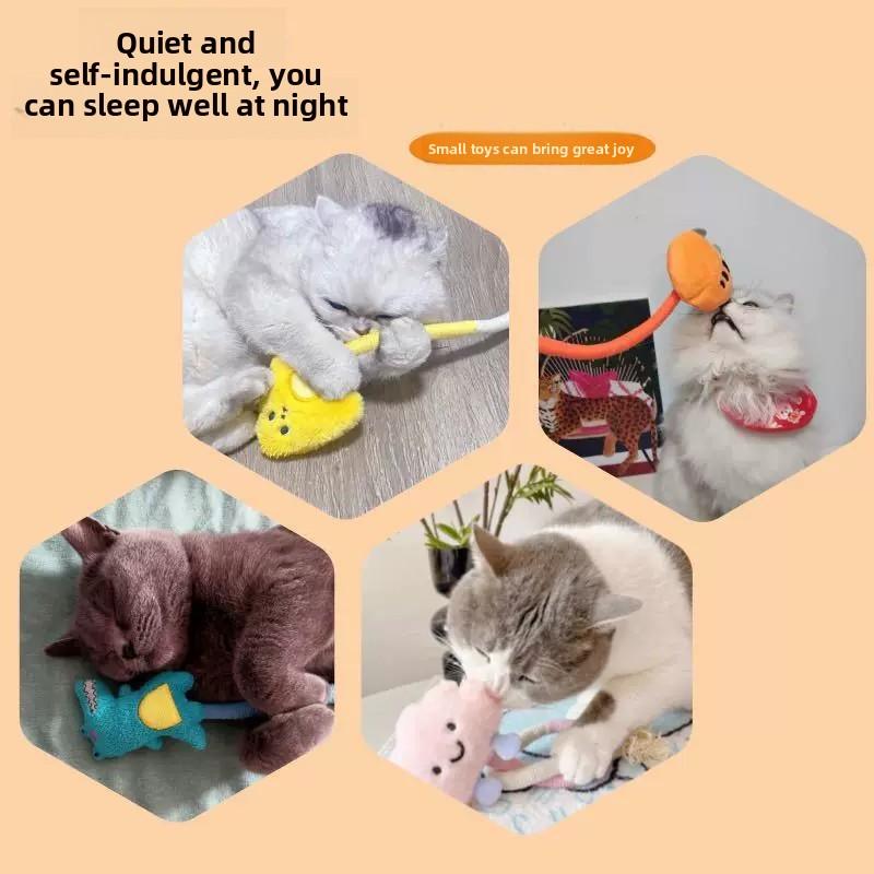 Игрушка для кошек "Кусающая веревку кукла", Прорезыватель для зубов кошек, Игрушка-прорезыватель для котят