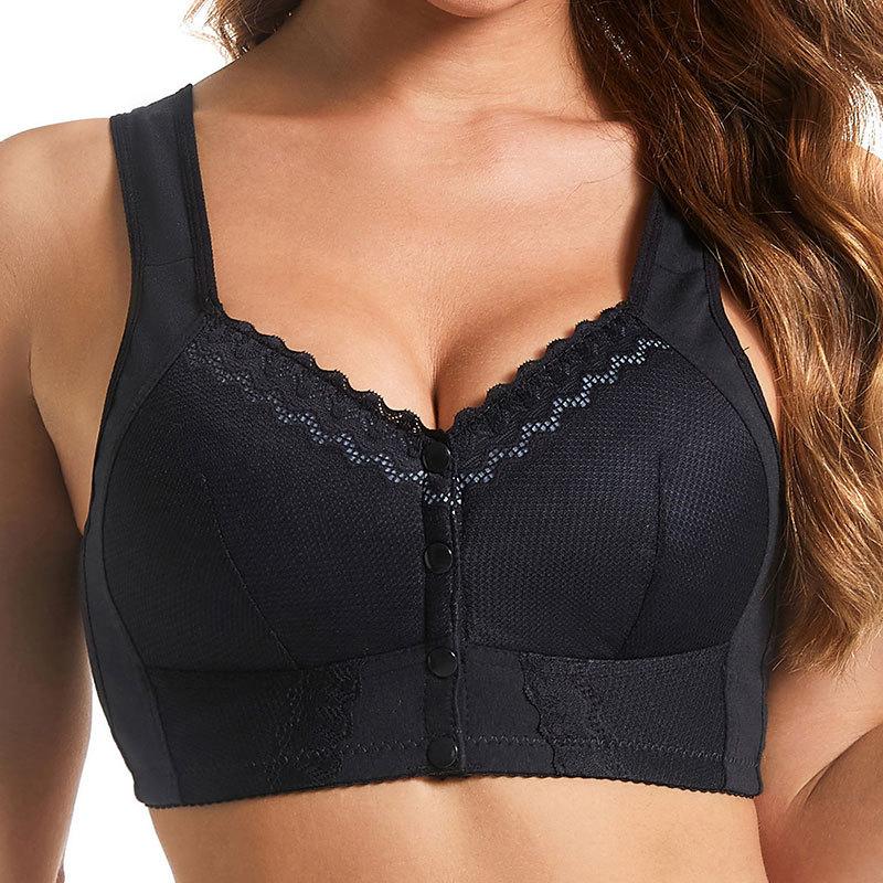 Front Closure Bra Sexy Bras Top Women Comfortabable Plus Size Underwear Seamless No Wire Bralette 36-58