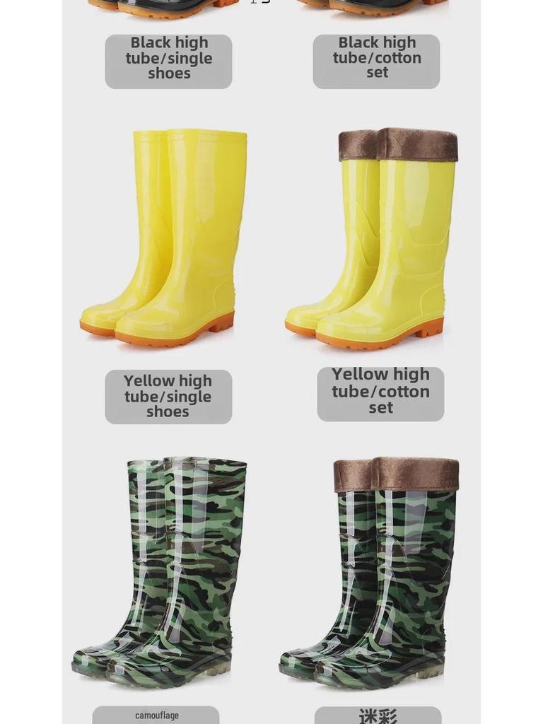 Мужские высокие резиновые сапоги для работы и рыбалки