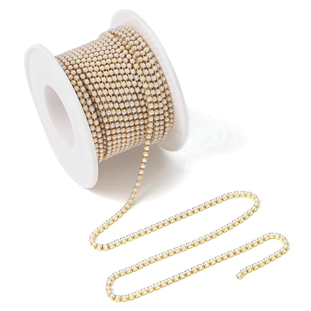 Отделка Аппликация AB Плотная Цепь с Когтями Блестящие Цепочки со Стразами Декор для Дома