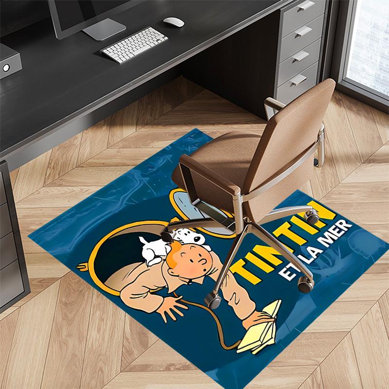 The Adventures of Tintin2 Printed Absorbent Washable Carpet, Non-Slip Bathroom Mats, Kitchen Rugs, Yoga Mat,Living Room Entrance, Camping Picnic Rugs
