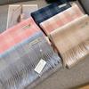 Tassel Plaid Scarf Warm Wool Neckerchief Sweet Cashmere Scarf  Winter