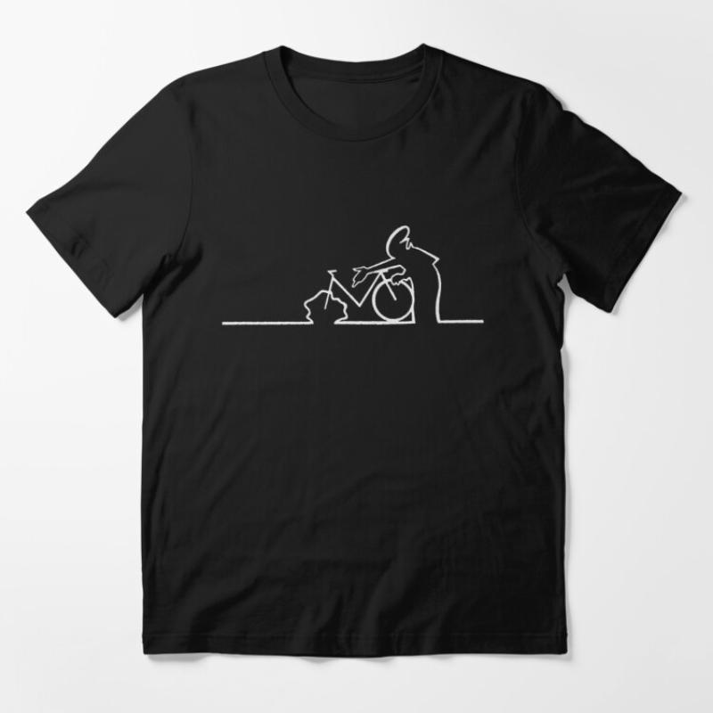 La Linea Bike Amazing Print Tee Unisex Short-sleev Breathable Graphic T Shirts Harajuku Casual Streetwear Tops Men Clothing