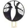 Vibrant Graceful Dancers Tabletop Showpiece - Iron Hand-Painted Home Decor - Ideal for Wedding, Anniversary & Housewarming Gifts (Circle Dancers)