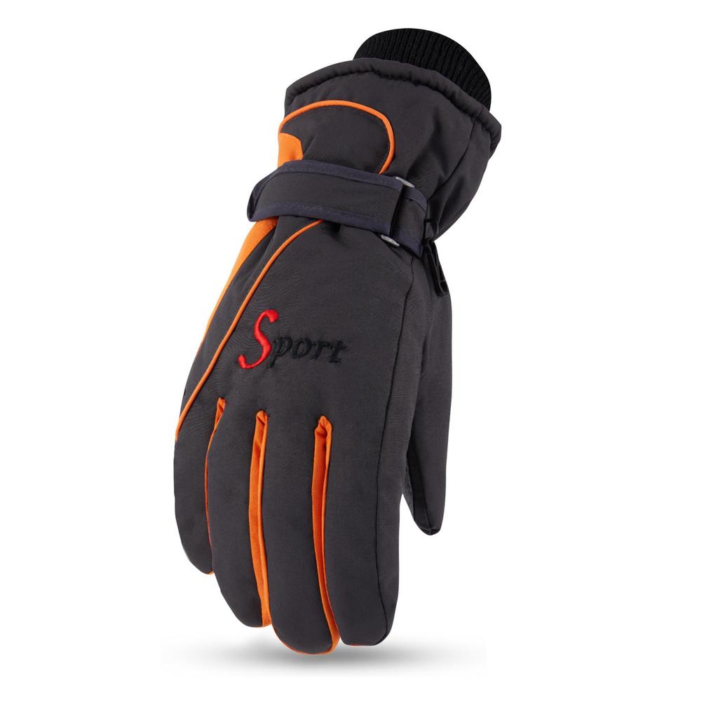 Мужские утолщенные зимние бархатные перчатки для катания на лыжах и велосипеде: Теплая защита от холода для приключений на свежем воздухе