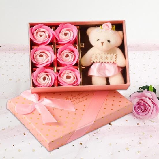 Нежная подарочная коробка с розами, красивый яркий цвет, подарок для взрослых, сексуальная одежда