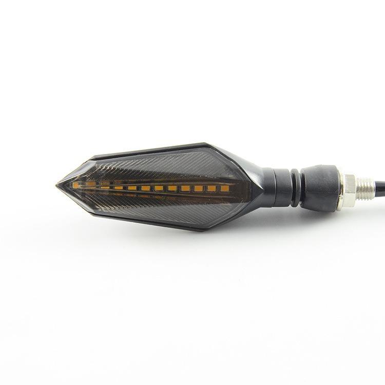 For Motorcycle Hot Sale Dynamic Blinker LED Turn Signal Light Yellow Light Flow Water Steering Universal for Motorbike