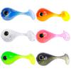 10pcs/bag Tadpoles Fish Bait Soft Creature Rubber Bait Predator Fishing Rubber Worms Lure Pladdle Tail Swimbait