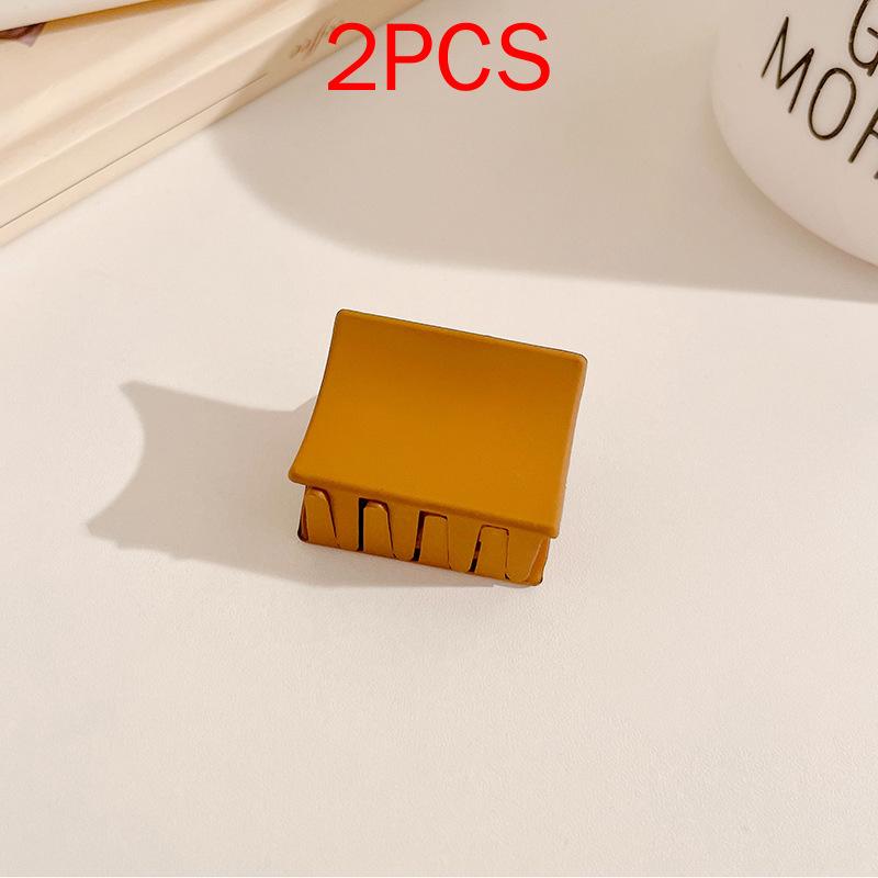 2 шт., комплект головных уборов премиум-класса, новые женские модные зажимы для волос, кофейные, черные, акриловые, большие заколки для волос, зажим для женщин, заколка, аксессуары для волос