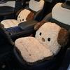 Подушка на сиденье автомобиля Плюшевая подушка для сидения для кошек и собак 2-в-1 Поддержка сиденья и спины с нескользящим дном Толстая зимняя теплая подкладка для офиса игр дома