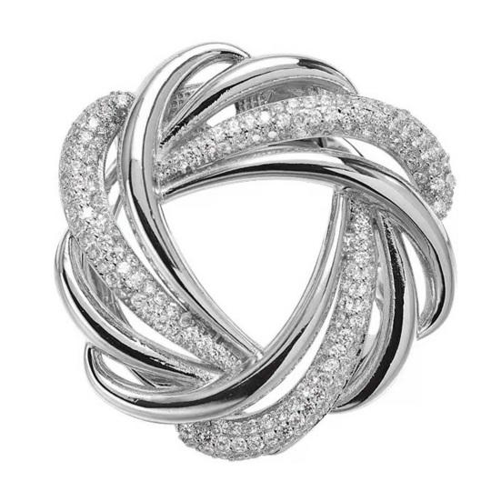 Elegant Luxury Scarf Ring Clip Round Shining Rhinestones Inlaid Side Waist Tightener Clip Clothing Wrap Holder Circle Clip Belt Buckle