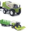 4 шт./компл. 1:55 игрушечный фермерский трактор с задним ковшом, подвижными шарнирами, реалистичный комбайн для малышей, модель грузовика, игровой набор, подарок для мальчиков