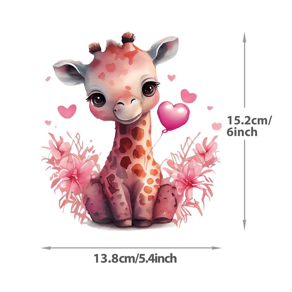 Cute Animal Iron On Patches For Clothing A-Level Washable Thermal Press Diy Vinyl Hoodies Tops Patches For Backpack