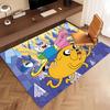 1pc Adventure Time Print Area Rug - Soft, Washable Non-Slip Indoor Mat, Living Room, Home Office Decorative Rug,Office Decorative