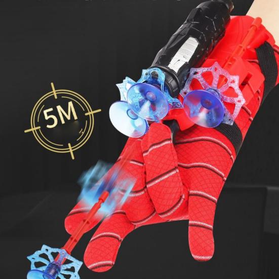 Spiderman Wrist Launcher Strong Suction Cup Catapult Toy Action Figure Spiderman Cosplay Toys Children Launcher Toy Boys Girls Gift