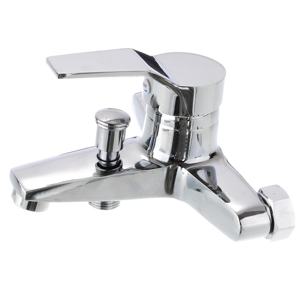 1pc New Chrome Bathroom Tub Shower Faucet Wall Mounted Bath Valve Mixer Tap
