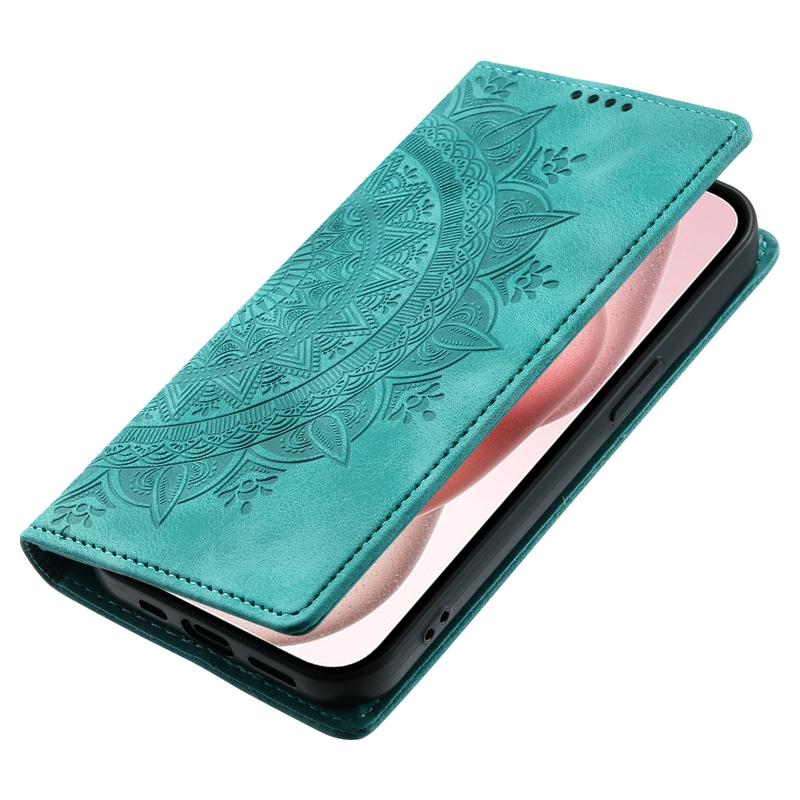 Embossed Totem Strong Magnetic Wallet Case with Card Slot for Xiaomi 14 Pro 13 12 Lite Redmi Note 13 12 11 10 Pro 13C Stand Flip Matte Leather Cover