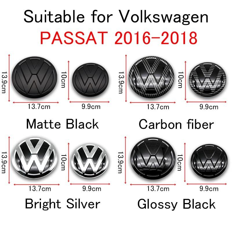 New 2026 For VW Passat B8 2016 2017 2018 Logo Car Badge Hood Front Grille Rear Trunk Emblem Decoration Accessories Replacement Parts zs0