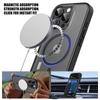 KEYSION Matte Case for MagSafe for iPhone 16 Pro Max Silicone+PC Translucent Shockproof Phone Back Cover for iPhone 15 Pro Max