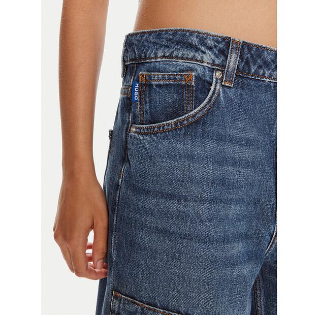 Джинсы Hugo Leni 50513698 синий Loose Fit