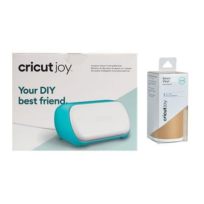 Режущий плоттер Cricut Joy + золотая постоянная виниловая пленка 304,8 x 13,9 см