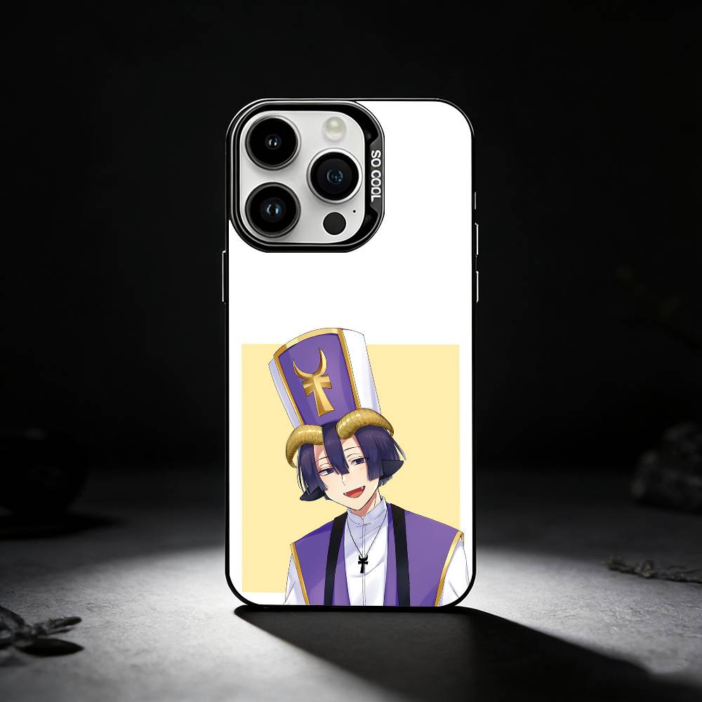 S-Сонный демон C-Замок Чехол для телефона Для iPhone 17,16,15,14,13,12,11 Plus,Pro Max,XS,Цветной серебристый чехол для телефона