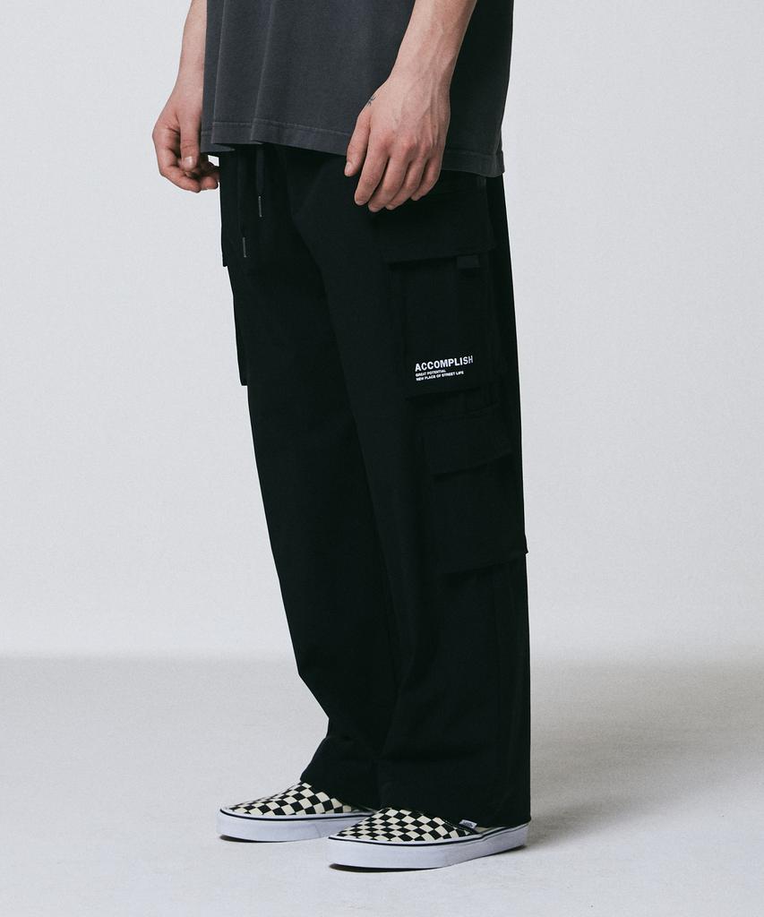 BUNKERBUSTER Wide Double Cargo Pants Black (Mp2Pu365-076)