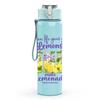1PC Lemonade Summer Flower Quote Print 750ml Color Plastic Sports Water Bottle Leakproof Flip Straw Lid Suitable for Sports Office Home Use