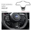 For Subaru WRX/ WRX STI   2024 2025 Car Steering Wheel Center Black Red Interior Auto Accessories Top Suede Trim Sticker