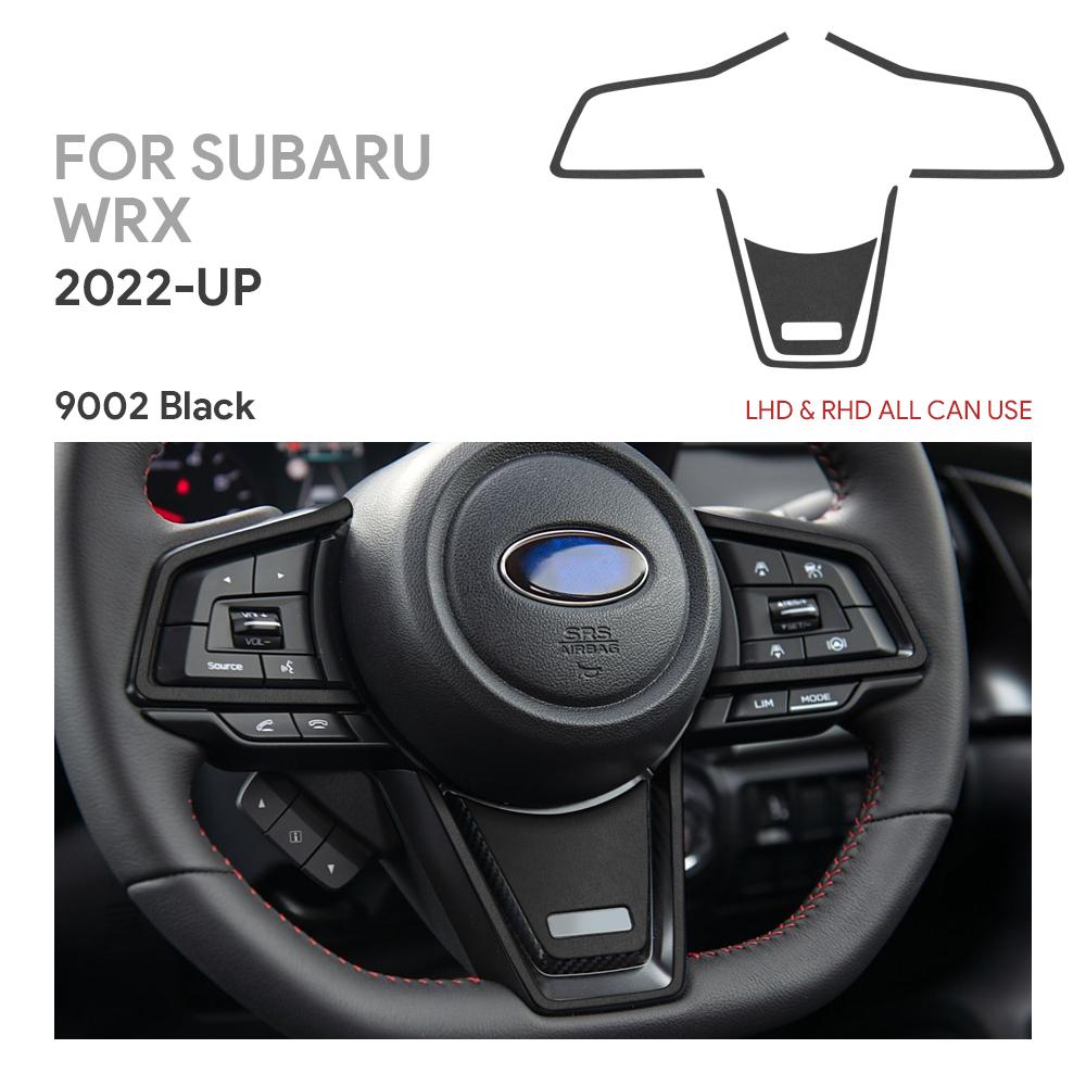 For Subaru WRX/ WRX STI 2024 2025 Car Steering Wheel Center Black Red Interior Auto Accessories Top Suede Trim Sticker